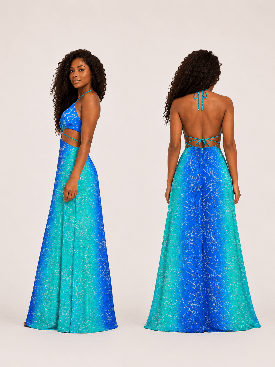 Vestido Turquesa - MANUVIC