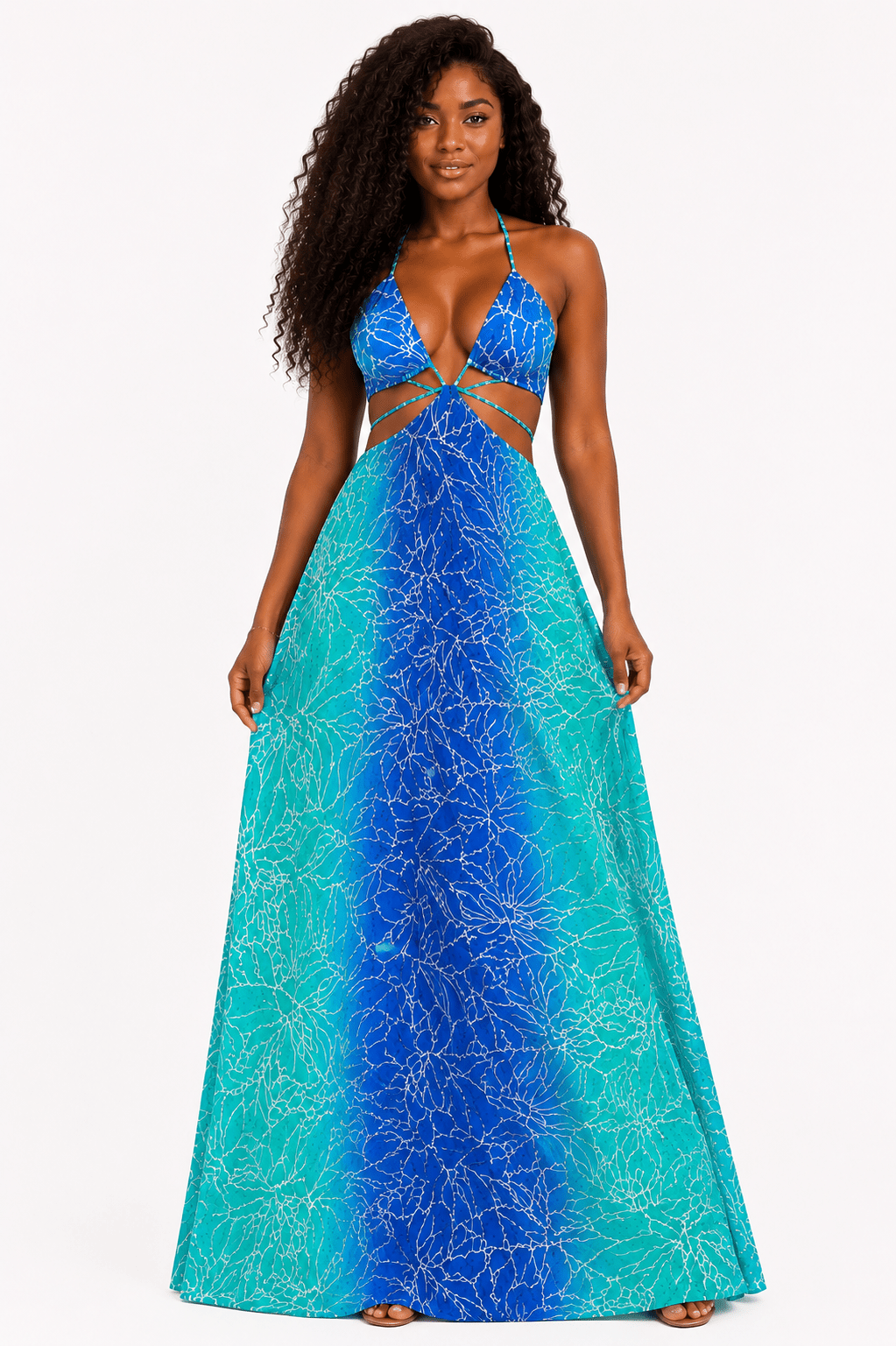 Vestido Turquesa - MANUVIC